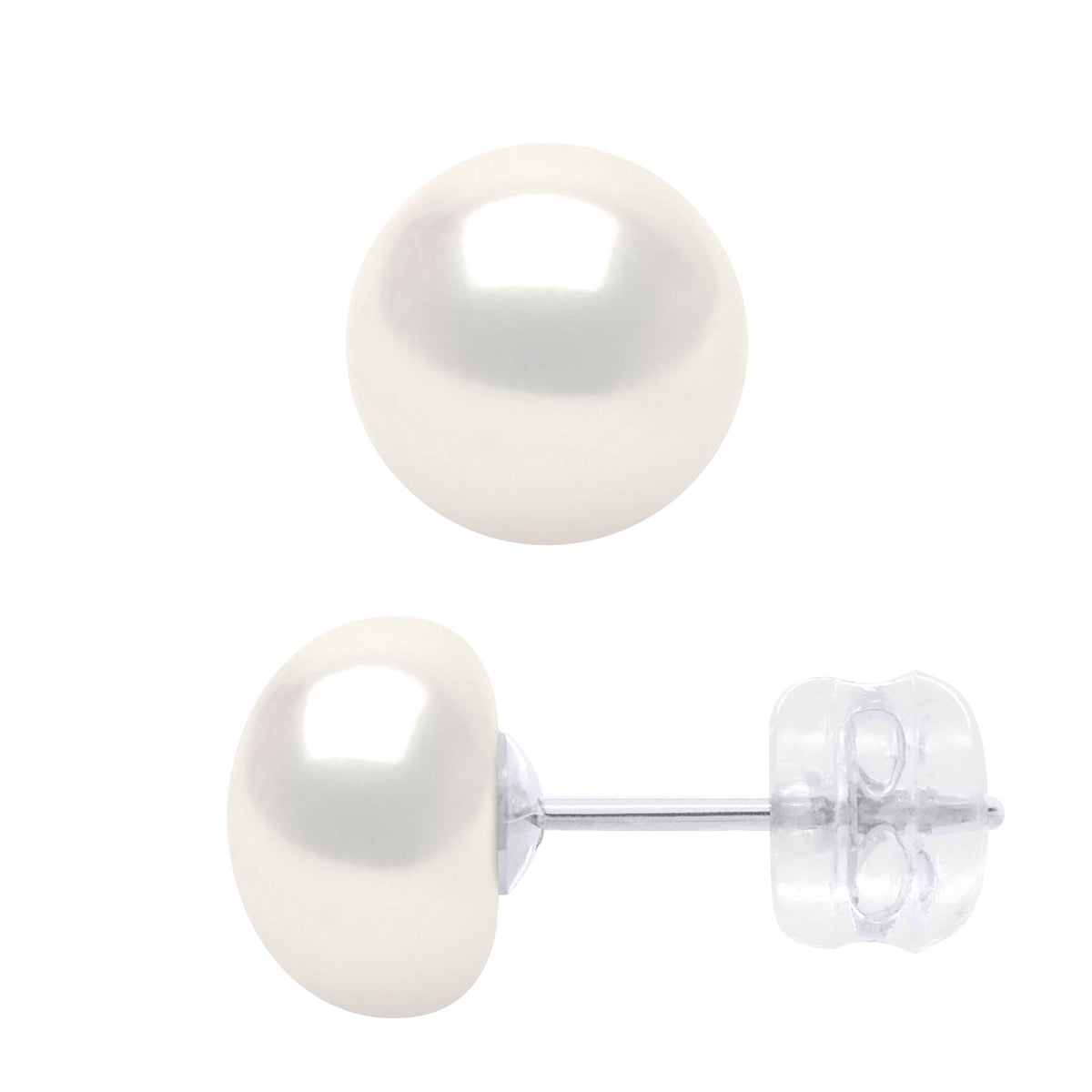 Earrings White Gold - Natural White