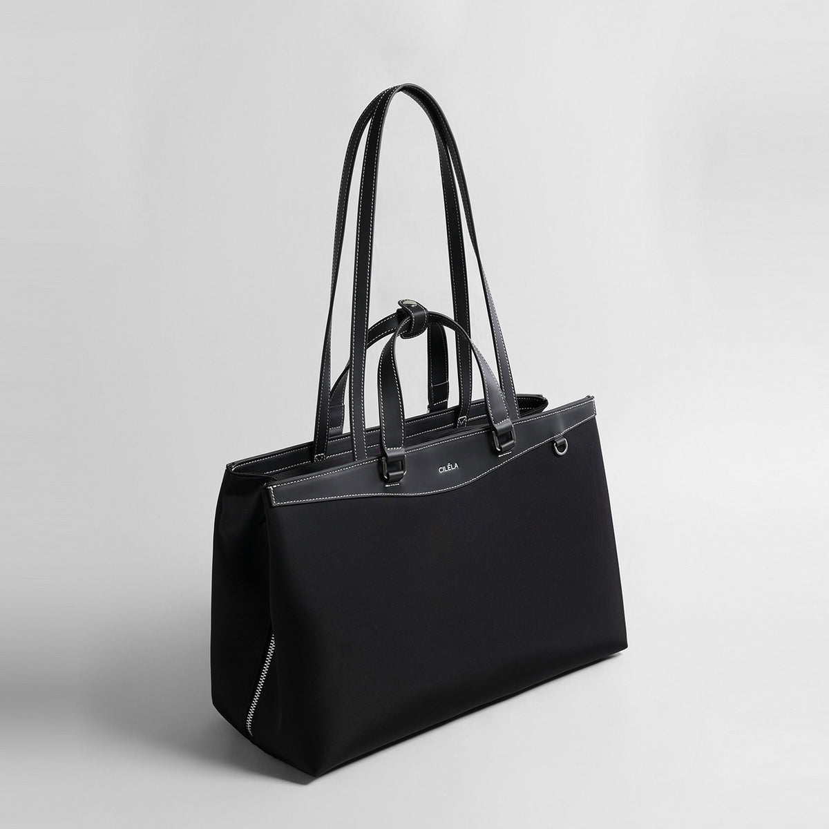 Minimalist Nylon Laptop Tote Bag – Lightweight Water-Resistant Work Bag