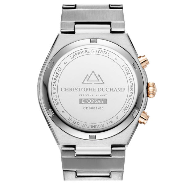 Christophe Duchamp D'orsay - White Dial & 316L Stainless Steel Strap