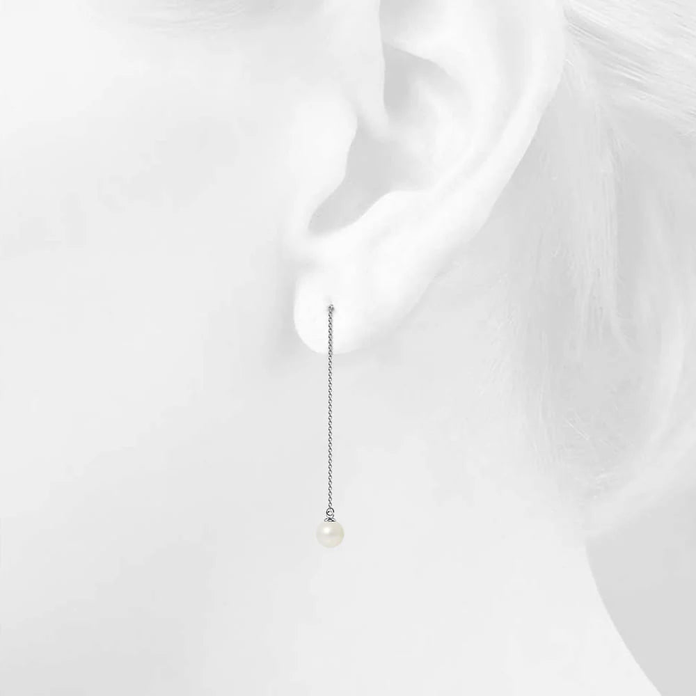 Krystal Couture Katarina Pearl Drop Earrings Embellished with SWAROVSKI Crystals Pearls