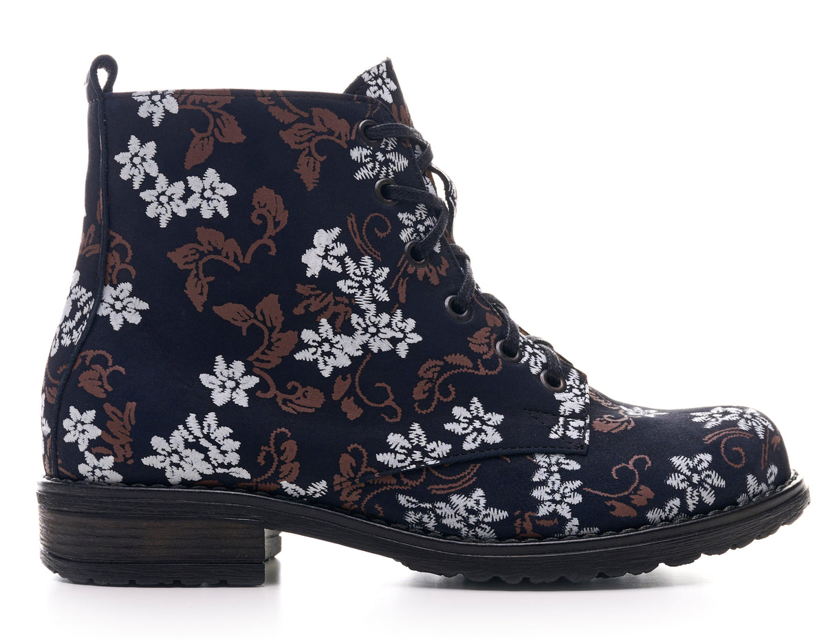 Bosccolo Womens Boots - Brown White Flower