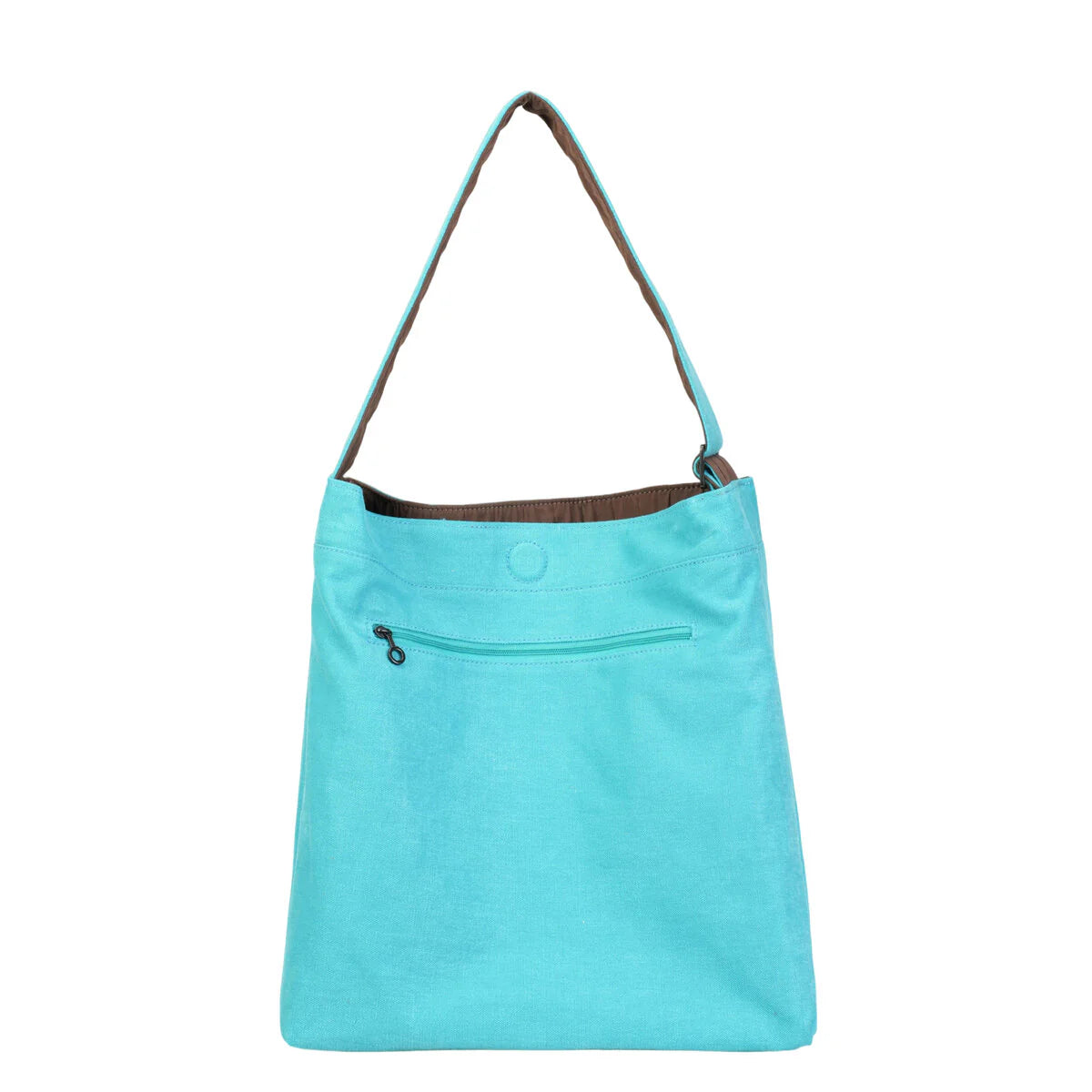 BAMEI Reversible Pleated Laptop Tote Bag - Coffee