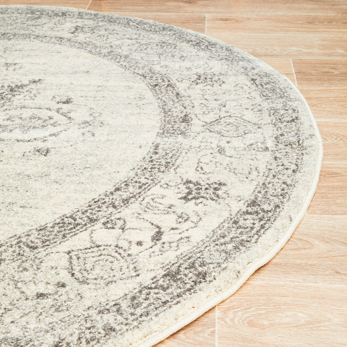 Century 977 Silver Round Rug