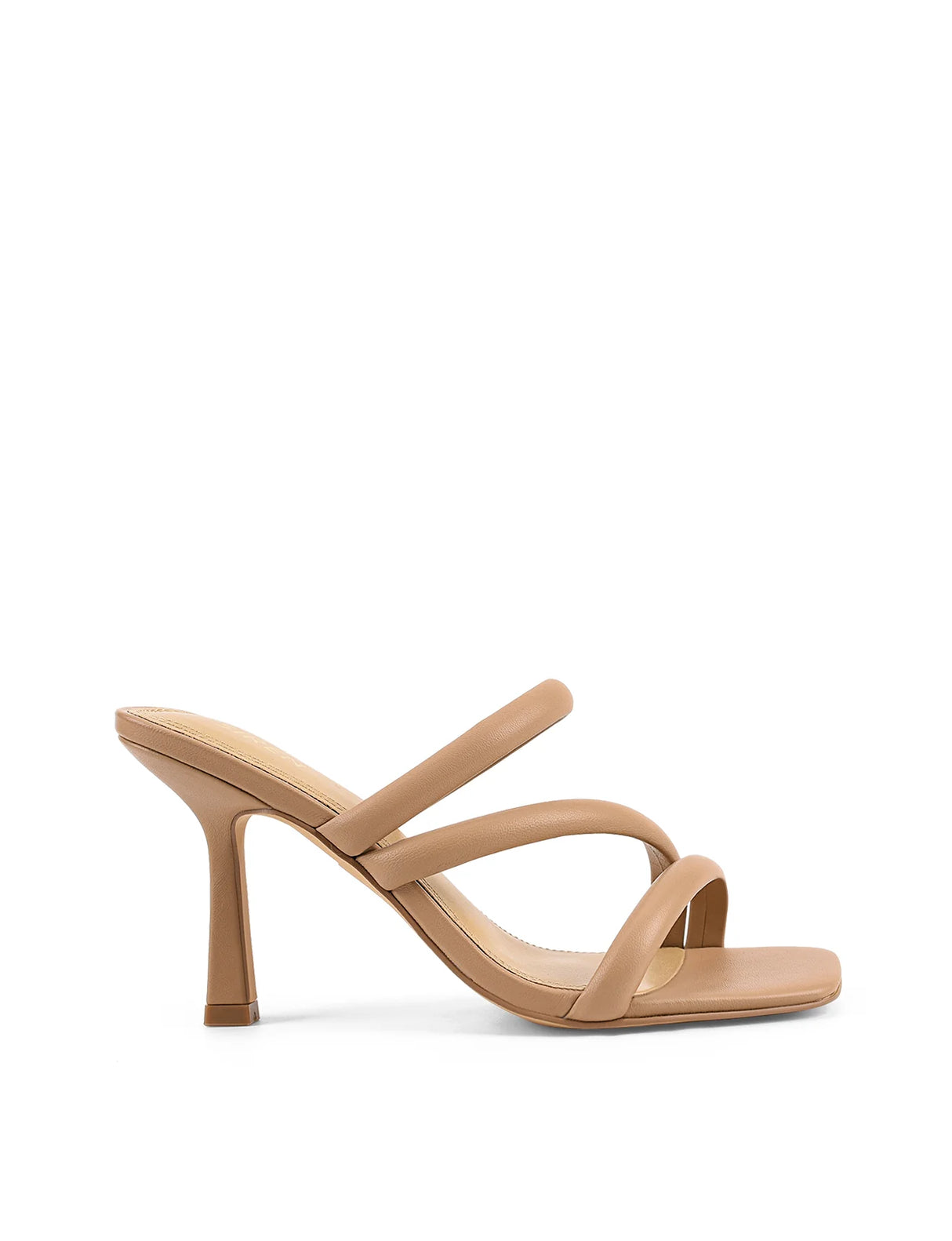 Siren Heeled Sandals - Almond Leather
