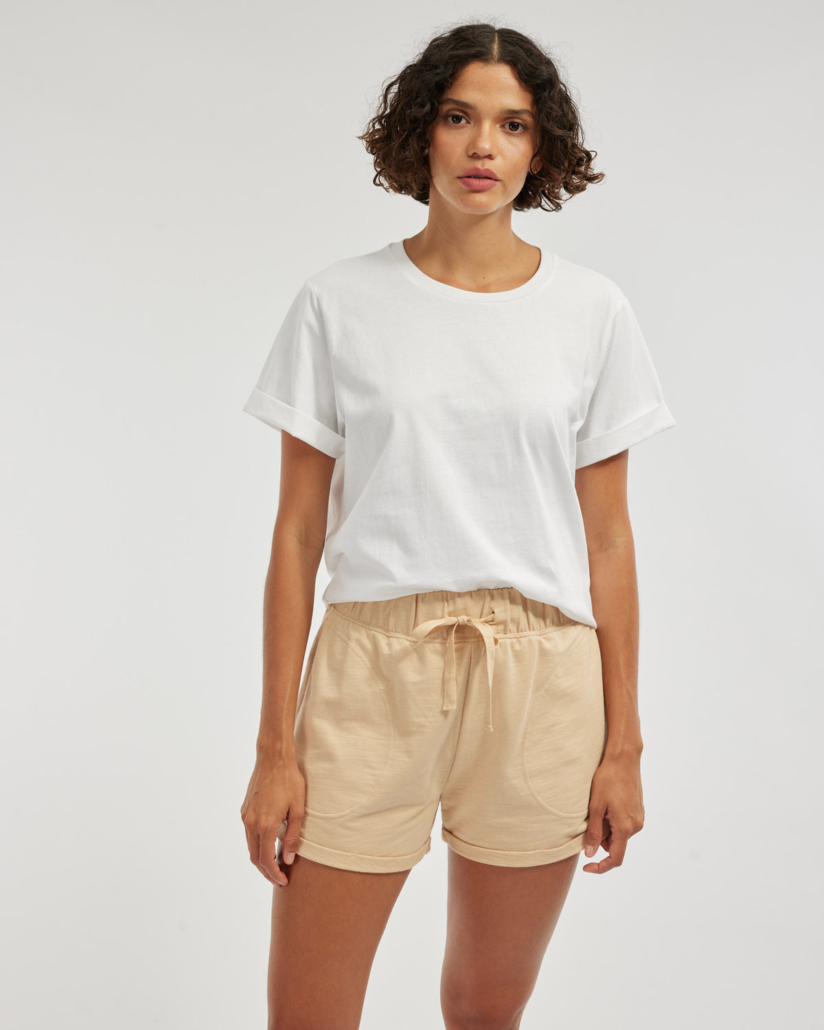 Amelius Abigail Rolled Hem Short - Hummus
