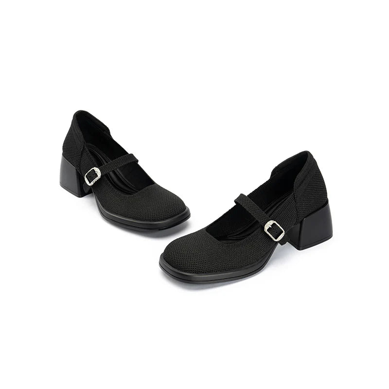 Lafayette Square Toe Mary Jane Pumps - Black