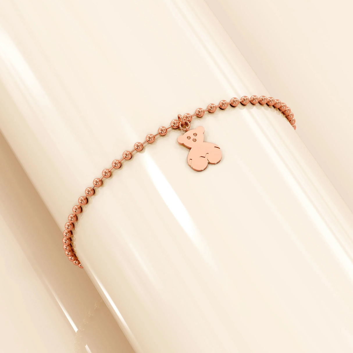 Bullion Gold Charmed Baby Bear Bracelet