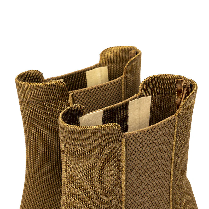 Block Heel Chelsea Boots - Tan
