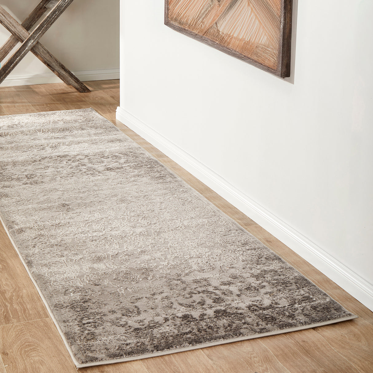 Opulence 111 Silver Runner Rug