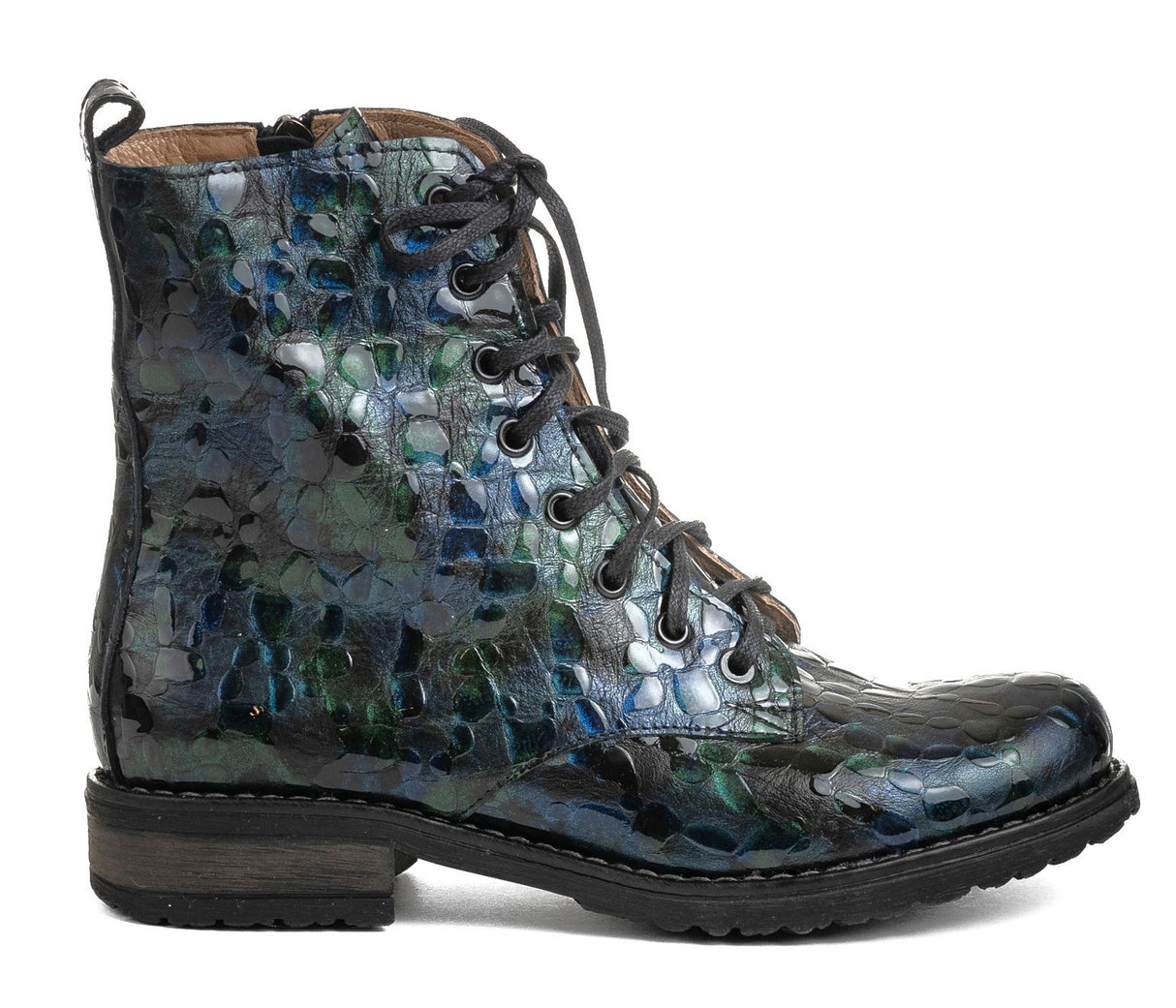 Bosccolo Womens Boots - Green Croco