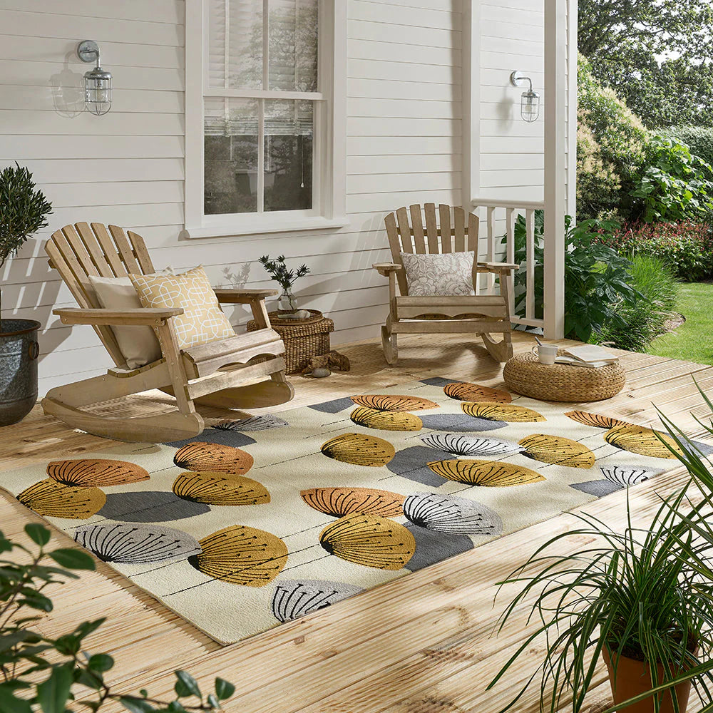 Sanderson Dandelion Clocks Ochre Outdoor 445803