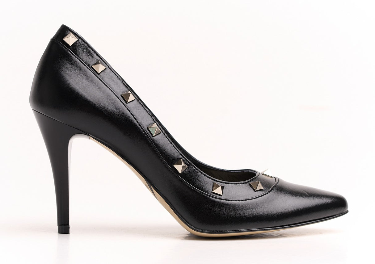 Bosccolo Womens High Heels - Black/Silver