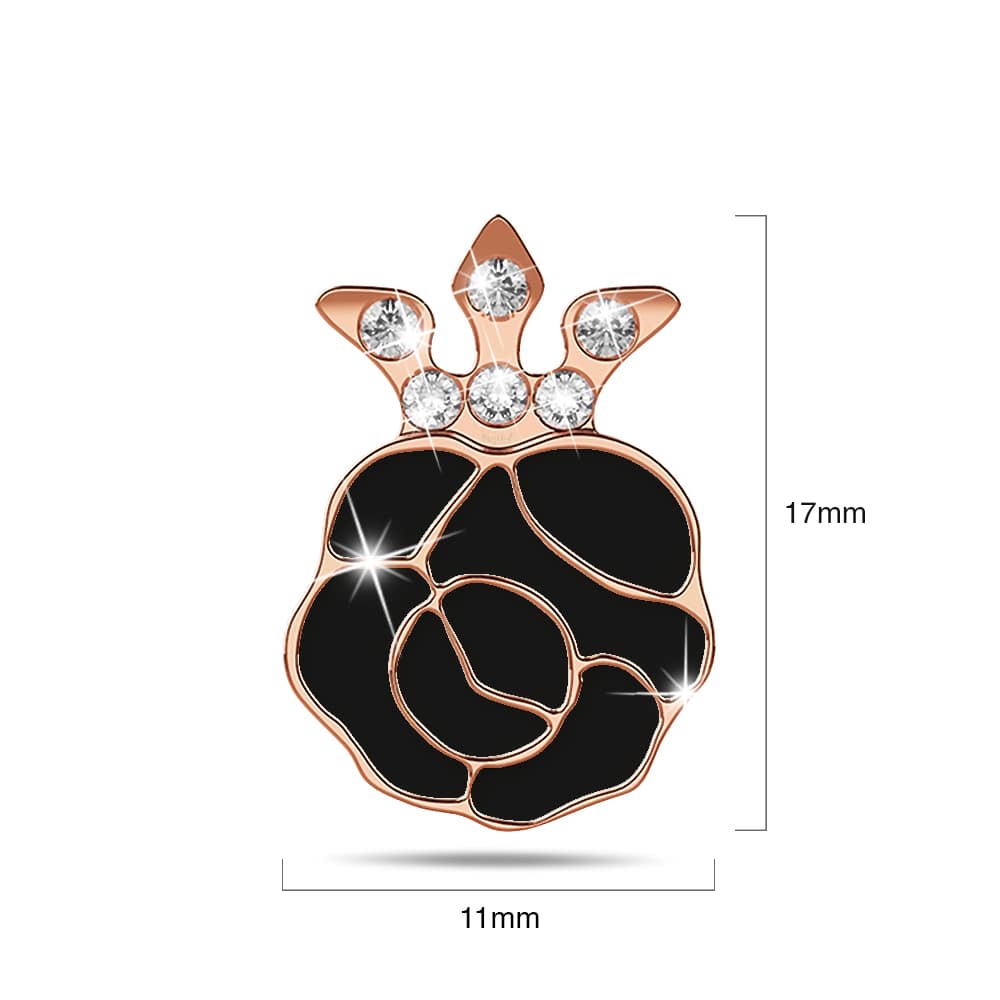 Krystal Couture Rosie Stud Earrings Embellished with Swarovski Crystals