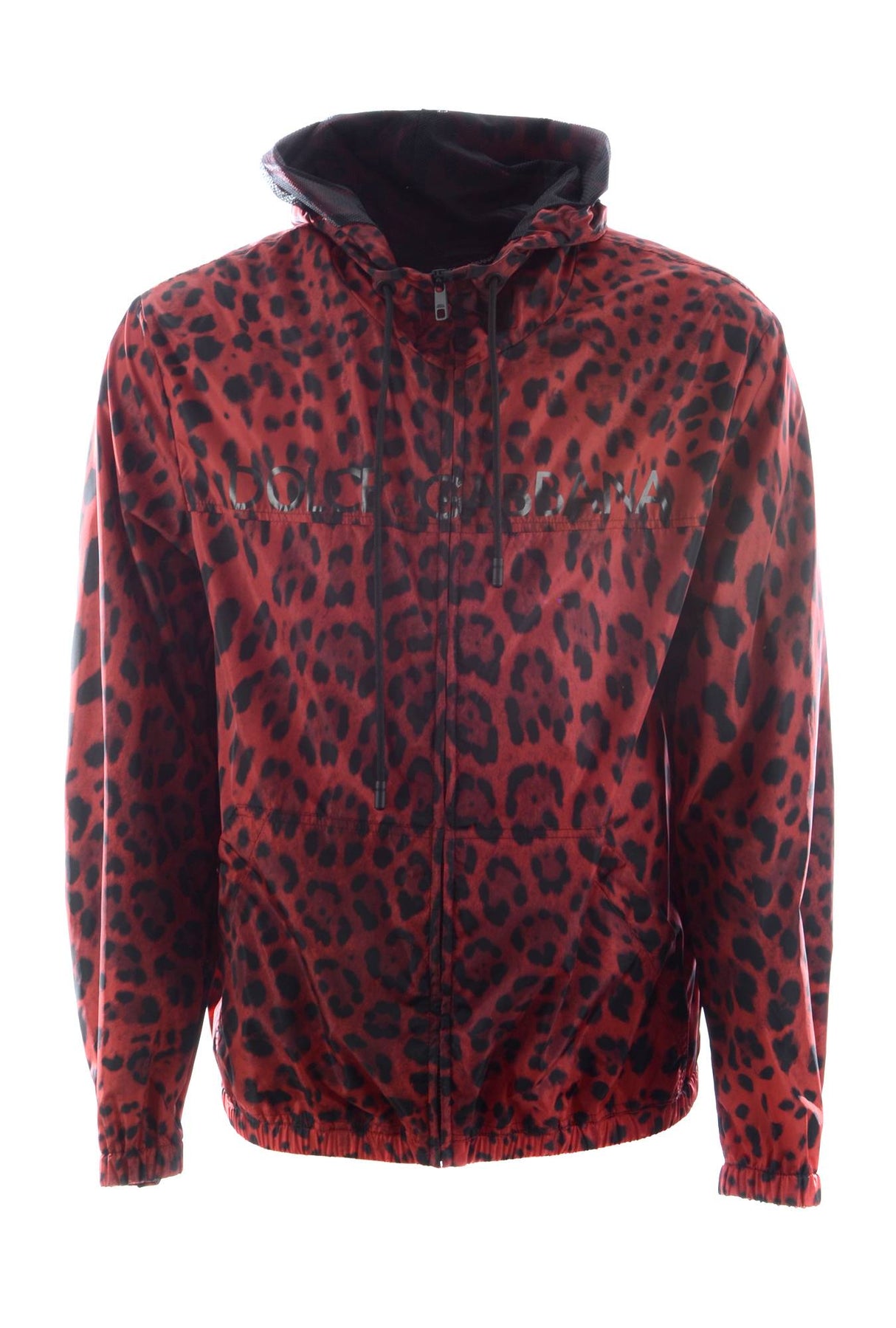 Dolce & Gabbana Men Animal Print Sport Hooded Jacket