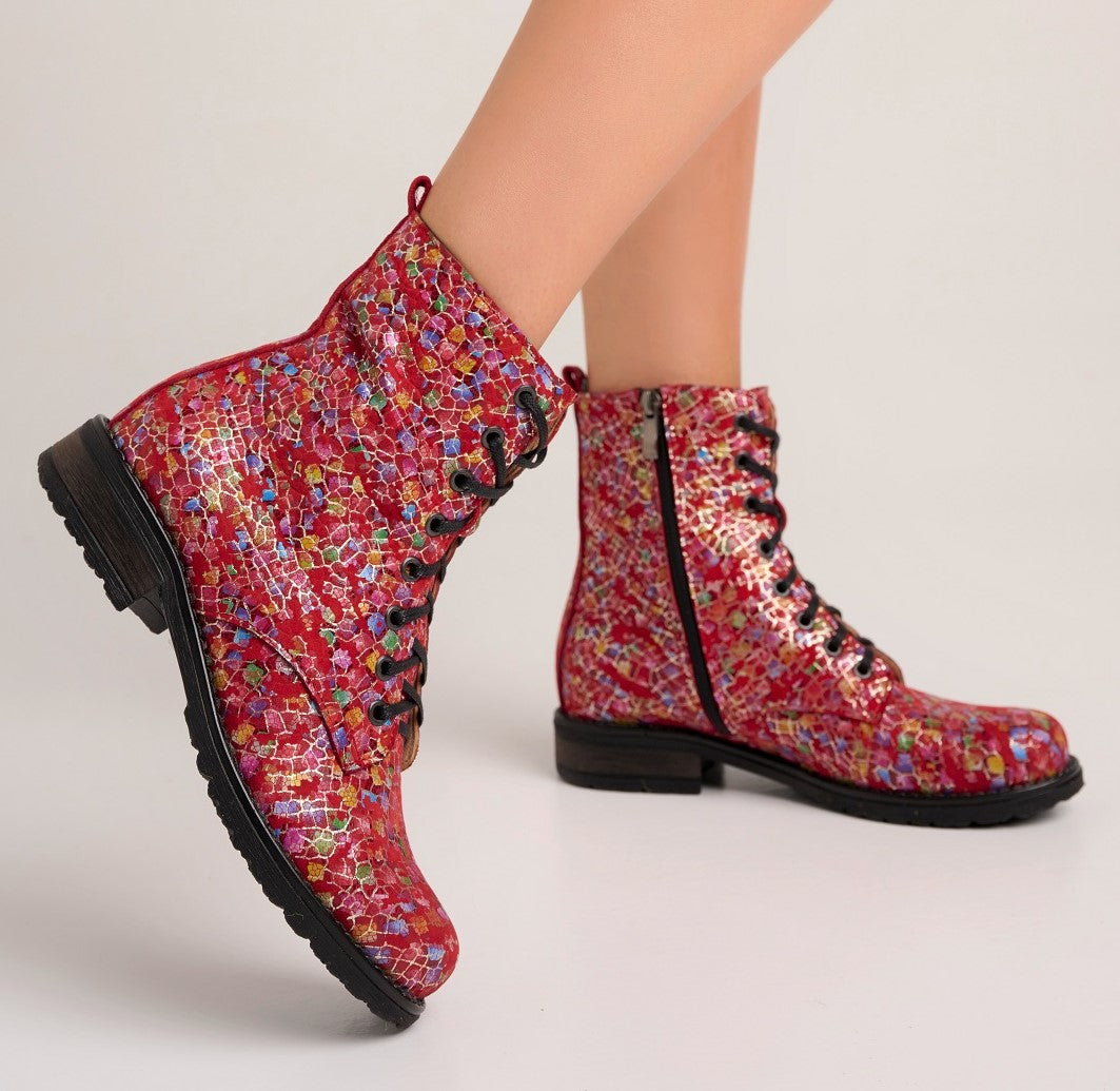 Bosccolo Womens Boots - Red