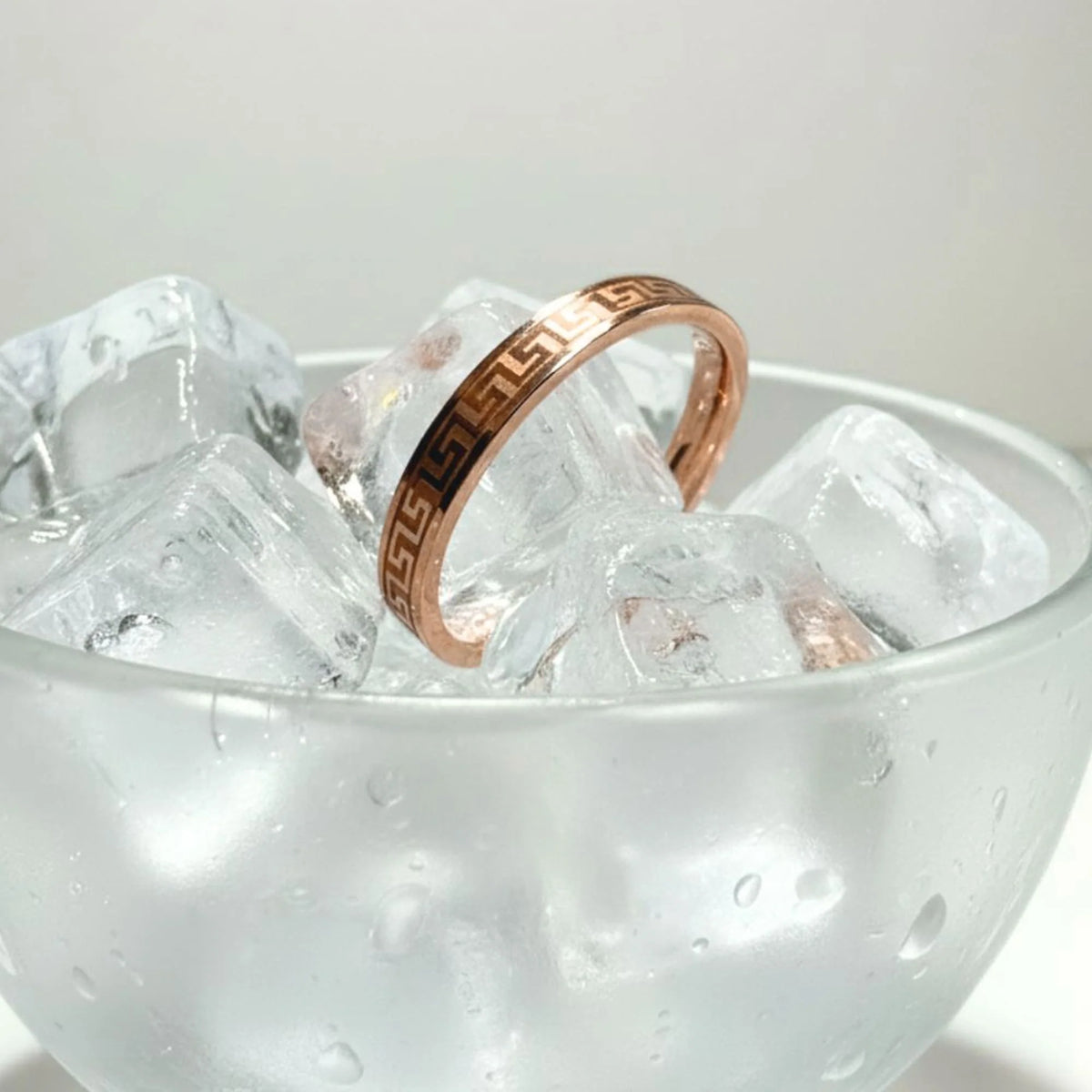 Bullion Gold Javaid Meander Ring in Rose Gold