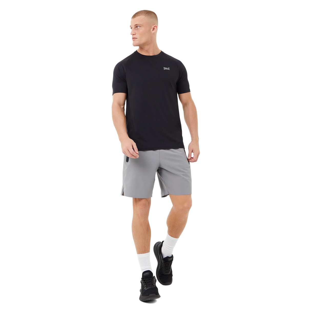 Everlast Men's Poly T-Shirt - Black