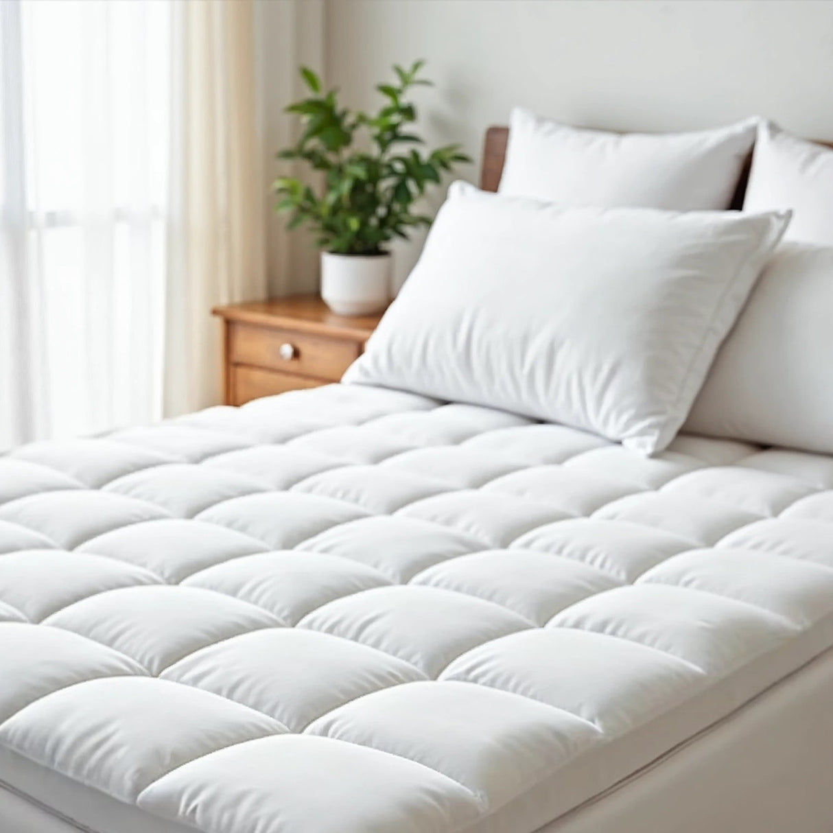 Royal Comfort 1200GSM Deluxe 7-Zone Mattress Topper
