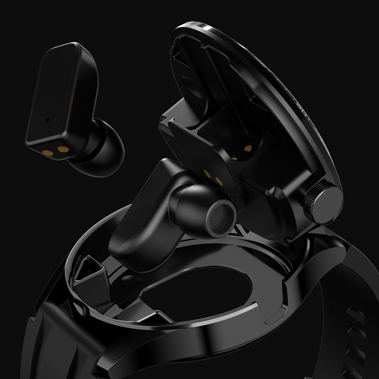 Fitsmart Momentum Audio Smartwatch with Built-in Earbuds 47mm