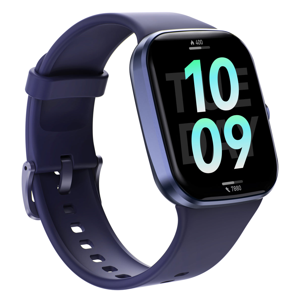 Bluetooth Smart Watch 1.96" TFT Touch Screen Temperature Heart Rate Blood Pressure BT 5.0 - Blue