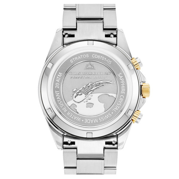 Christophe Duchamp Stratos - Blue Dial & 316L Stainless Steel & FKM Rubber Strap