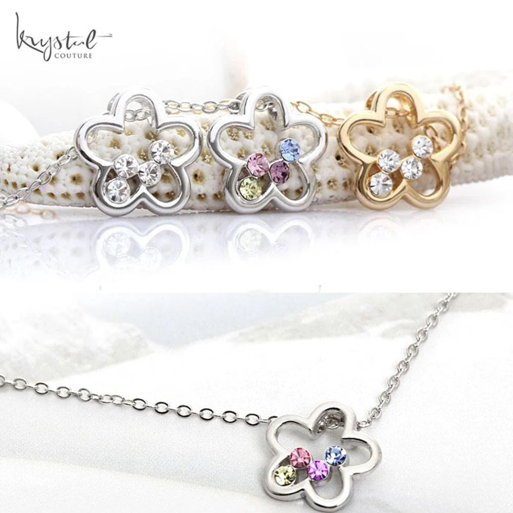Krystal Couture Krystal Flora Necklace Embellished with SWAROVSKI Crystals