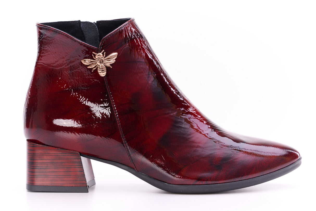 Bosccolo Womens Ankle Boots - Red