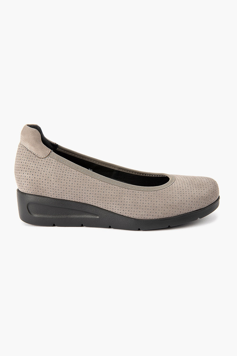 Silver Lining Gina Punched Taupe Nubuck