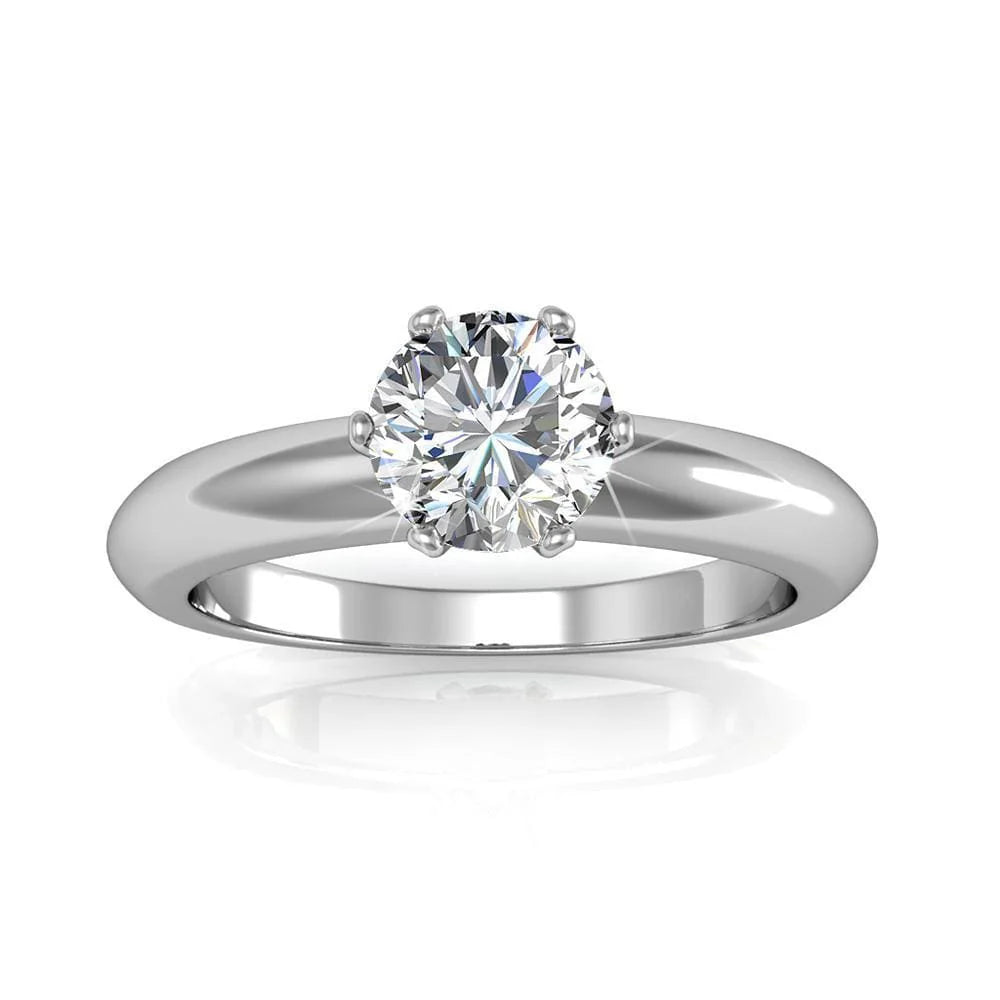 Krystal Couture Jewel In The Palace Solitaire Ring Embellished with SWAROVSKI Crystals
