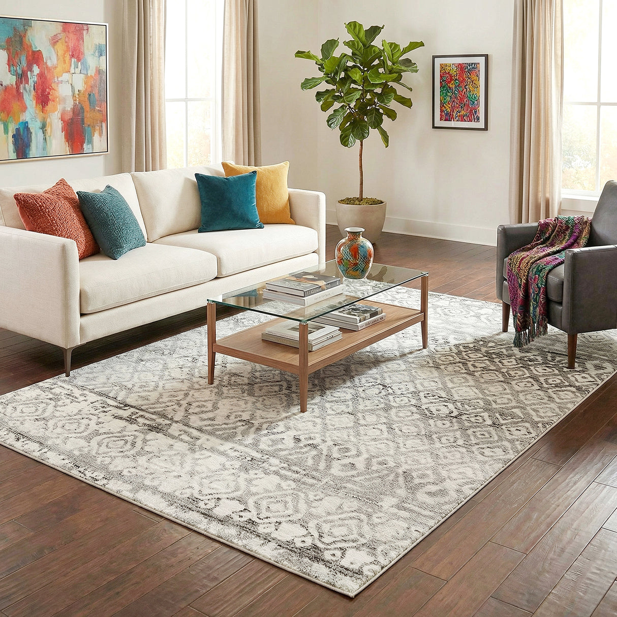Oasis 451 Dark Grey Rug