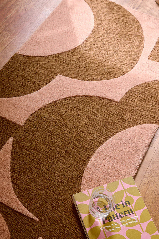 Orla Kiely Prism Flower Pink - Terracotta 158002 Rug