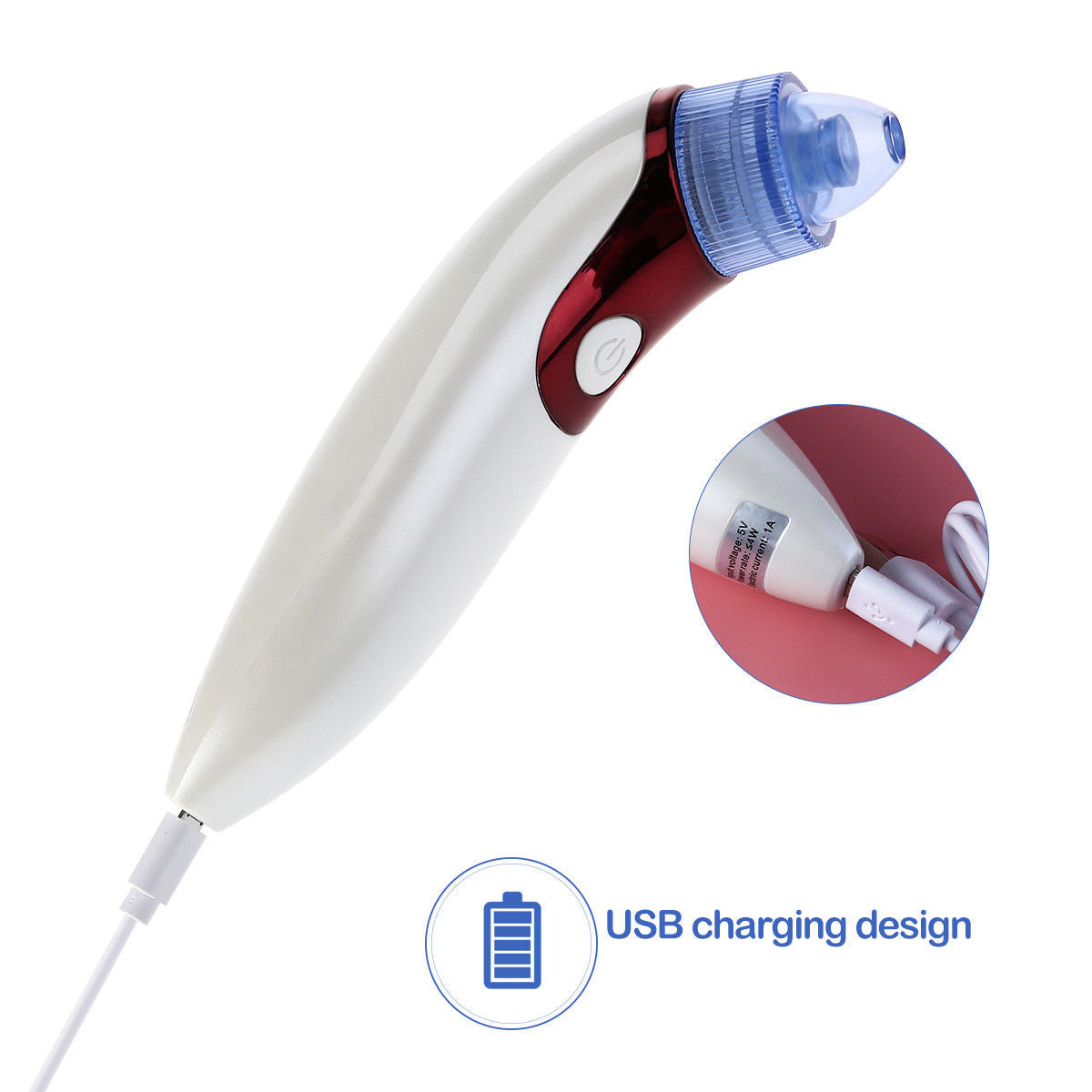 4 In 1 Electric Facial Skin Care Pore Blackhead Remover Acne Cleanser Vacuum Extractor