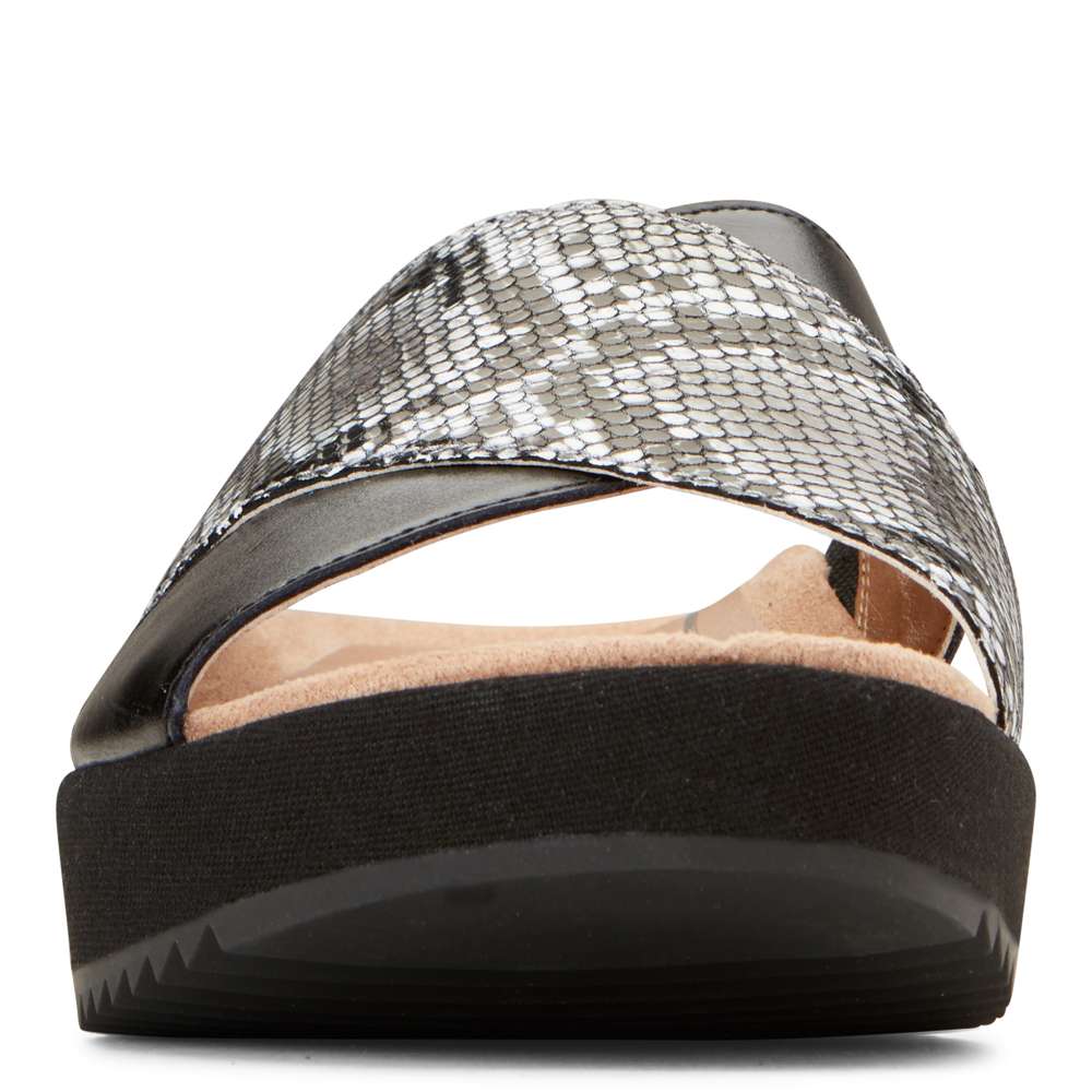 Vionic Hayden Platform Slide - Natural Snake