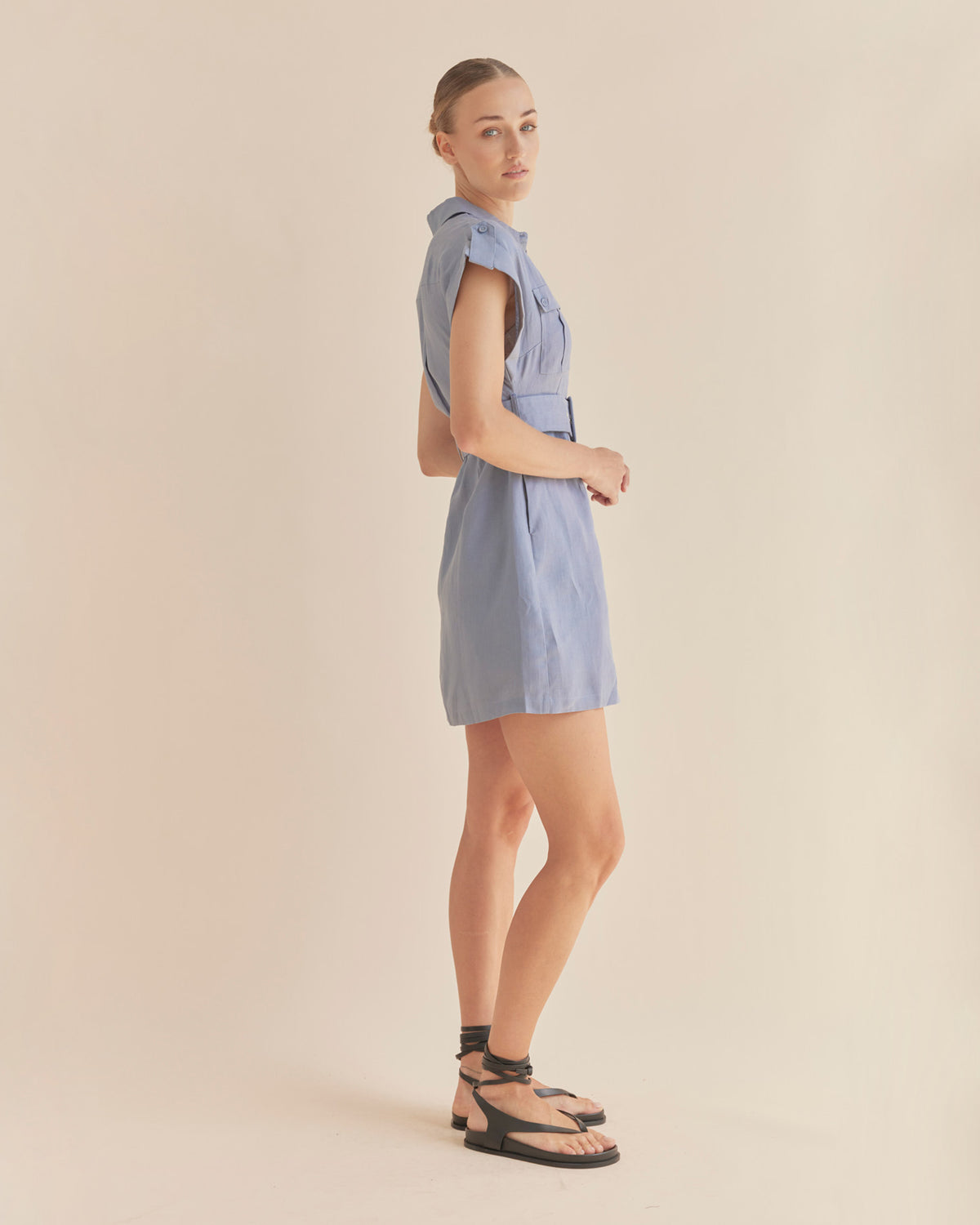 Amelius Esra Utility Mini Dress - Lazuli