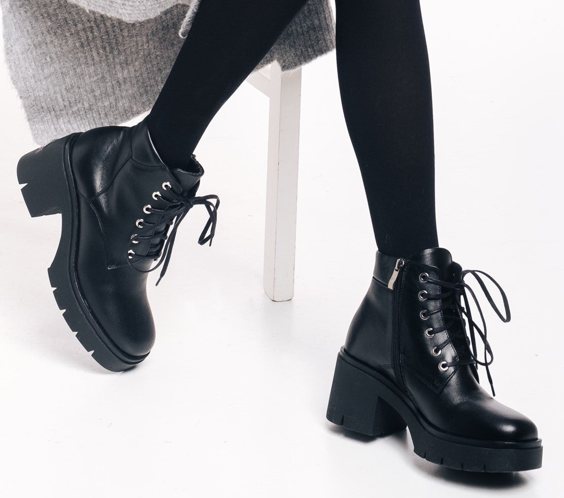 Bosccolo Womens Ankle Boots - Black