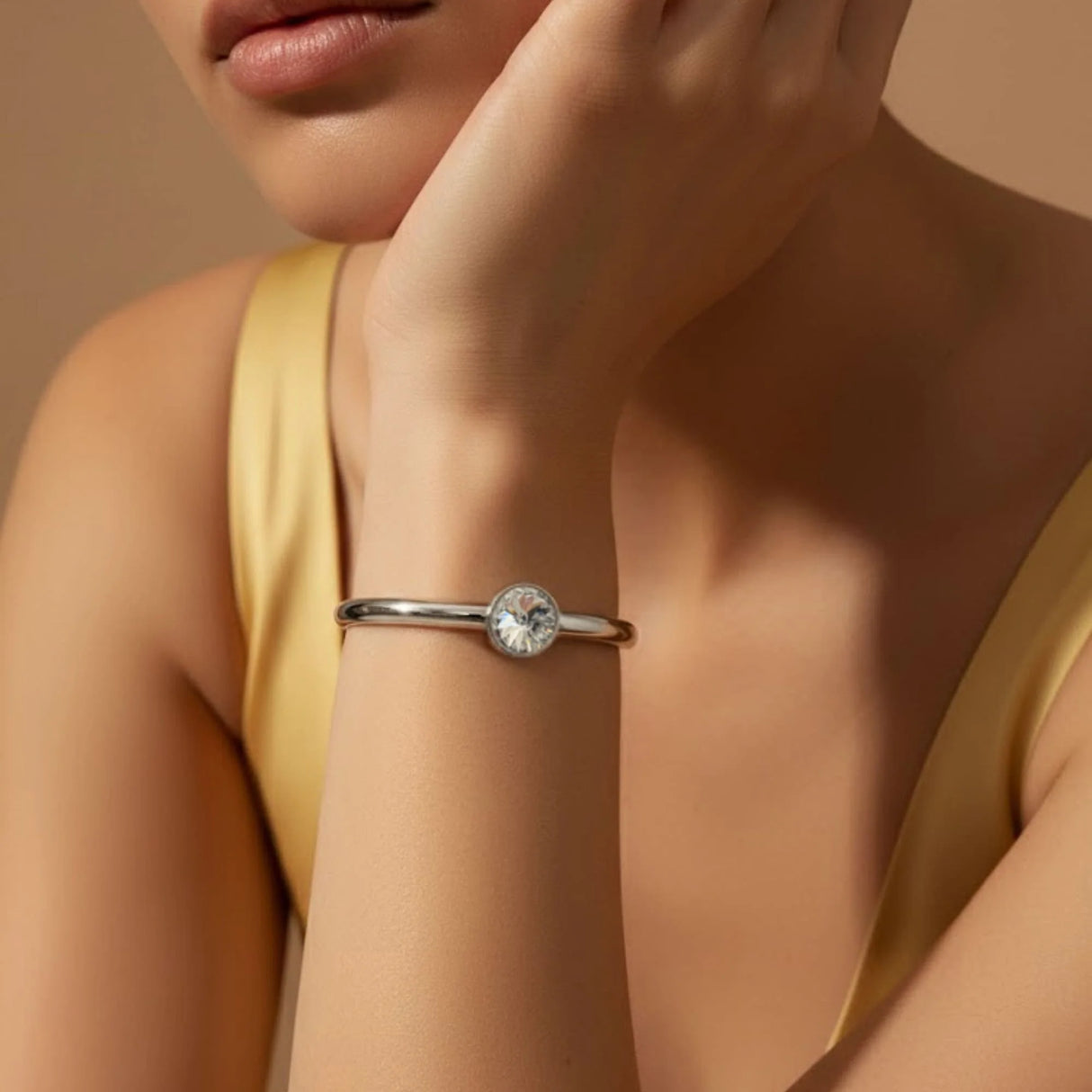 Krystal Couture Blair Bangle Embellished with Swarovski Crystals