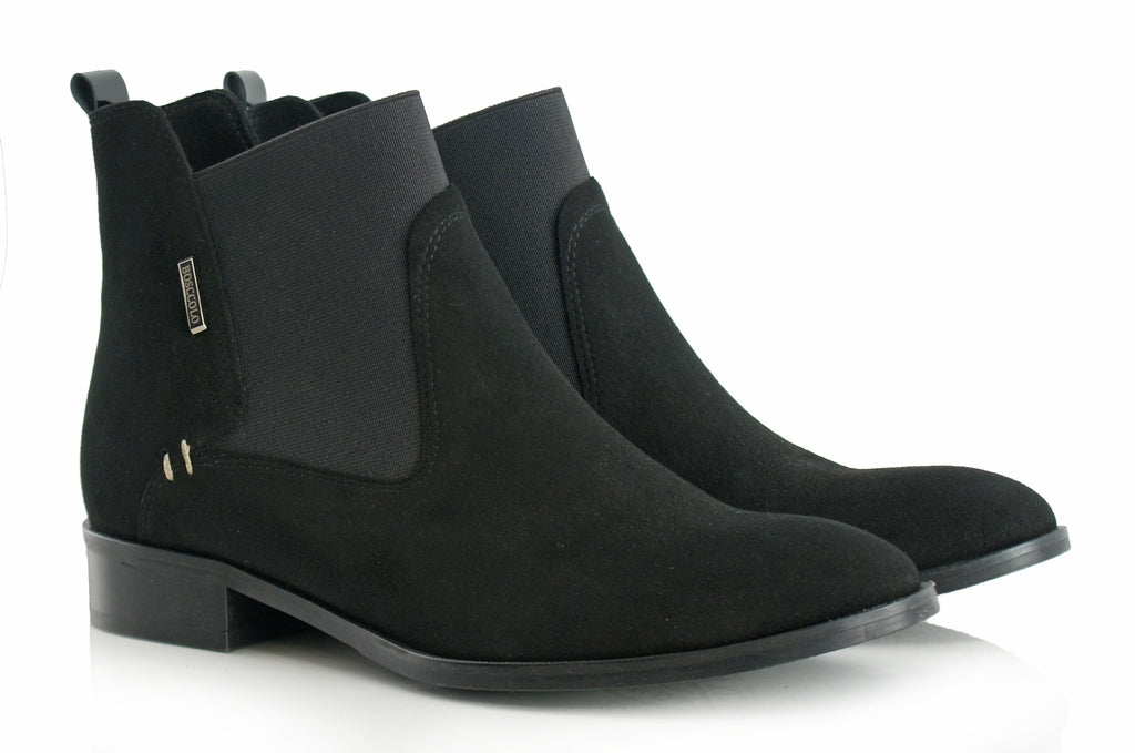 Bosccolo Womens Ankle Boots - Black Suede