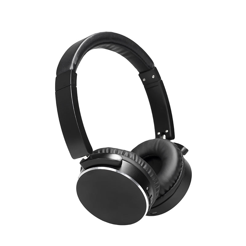 TODO Stereo Bluetooth 5.0 Headphones Earphones Rechargeable Battery Neodymium Driver - Black