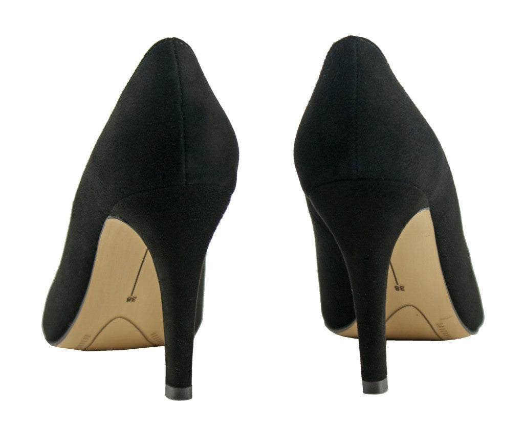 Bosccolo Womens Heels Embroidered - Black