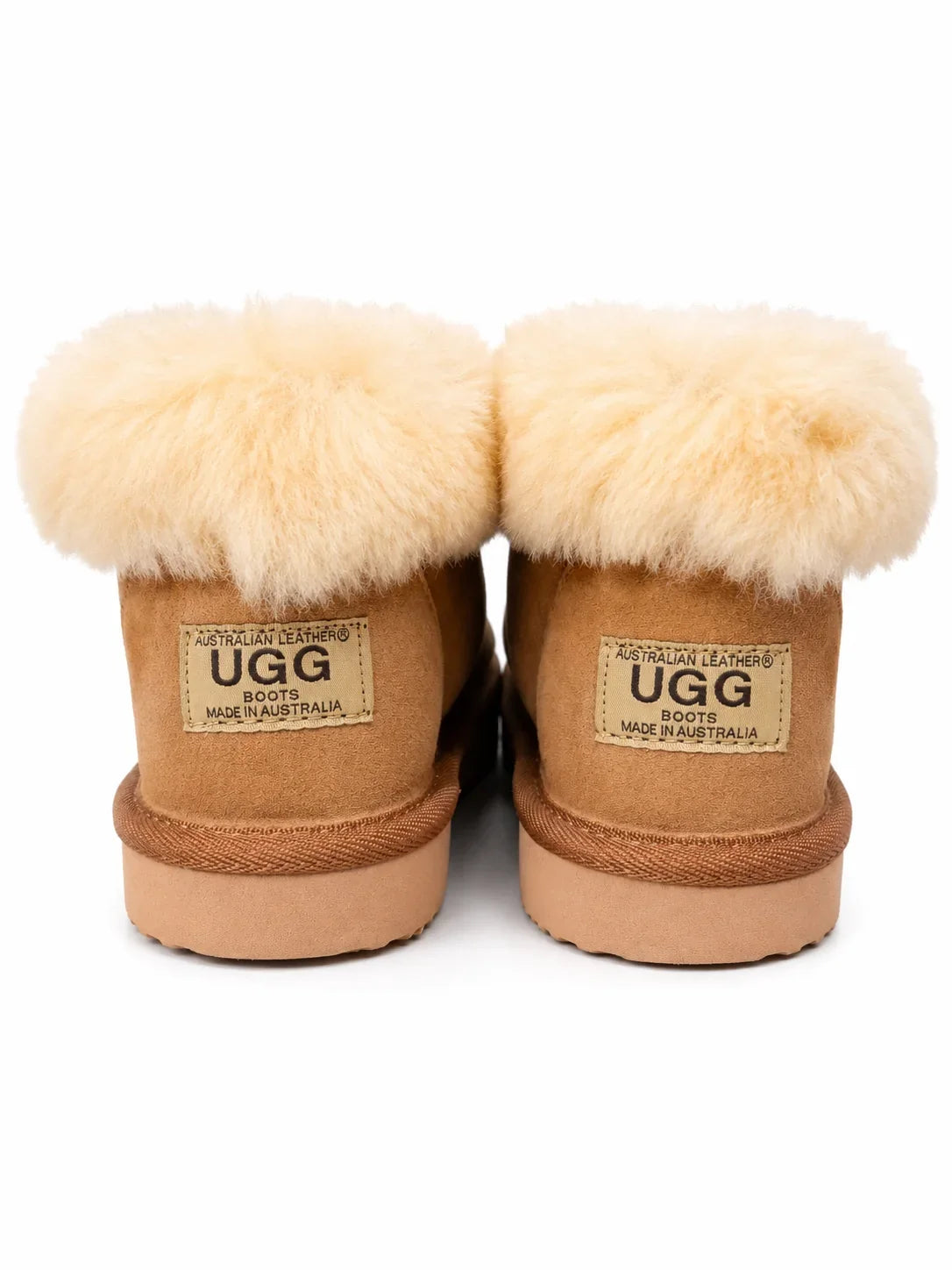 Australian Leather Ugg Classic Fur Cuff - Chestnut - AU3-4