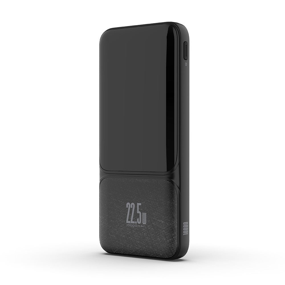 iQuick Power Square Power Bank 10000mAh 22.5W LED Display USB Type-C Type-A - Black