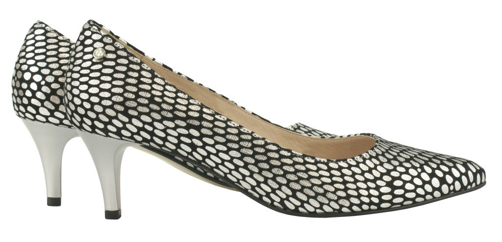 Bosccolo Womens High Heels - Silver Scales