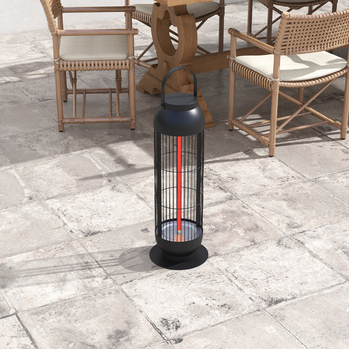 Havana s Portaheat 1000 Electric Heater Patio Stainless Steel Black