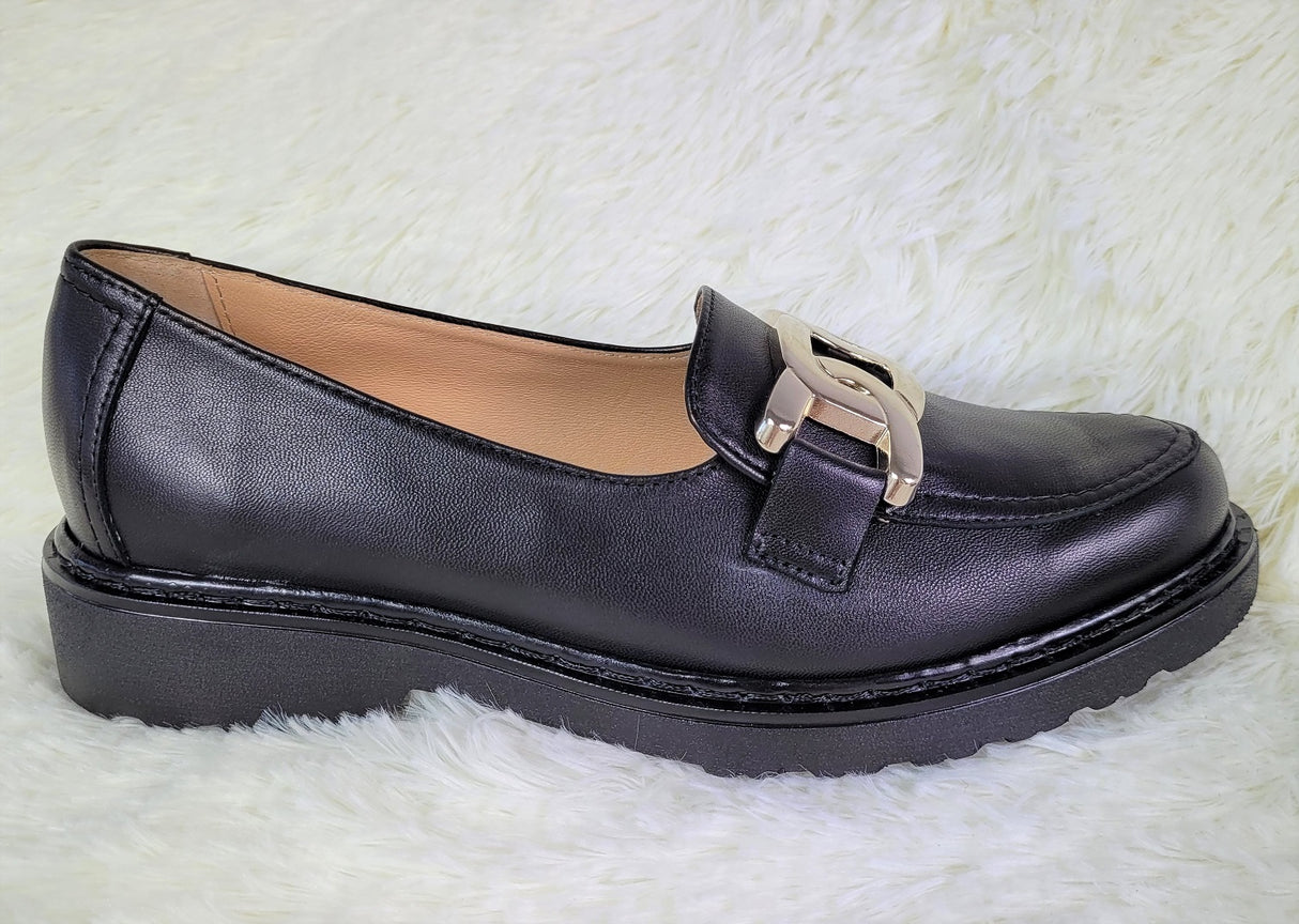 Bosccolo Womens Moccasin - Black
