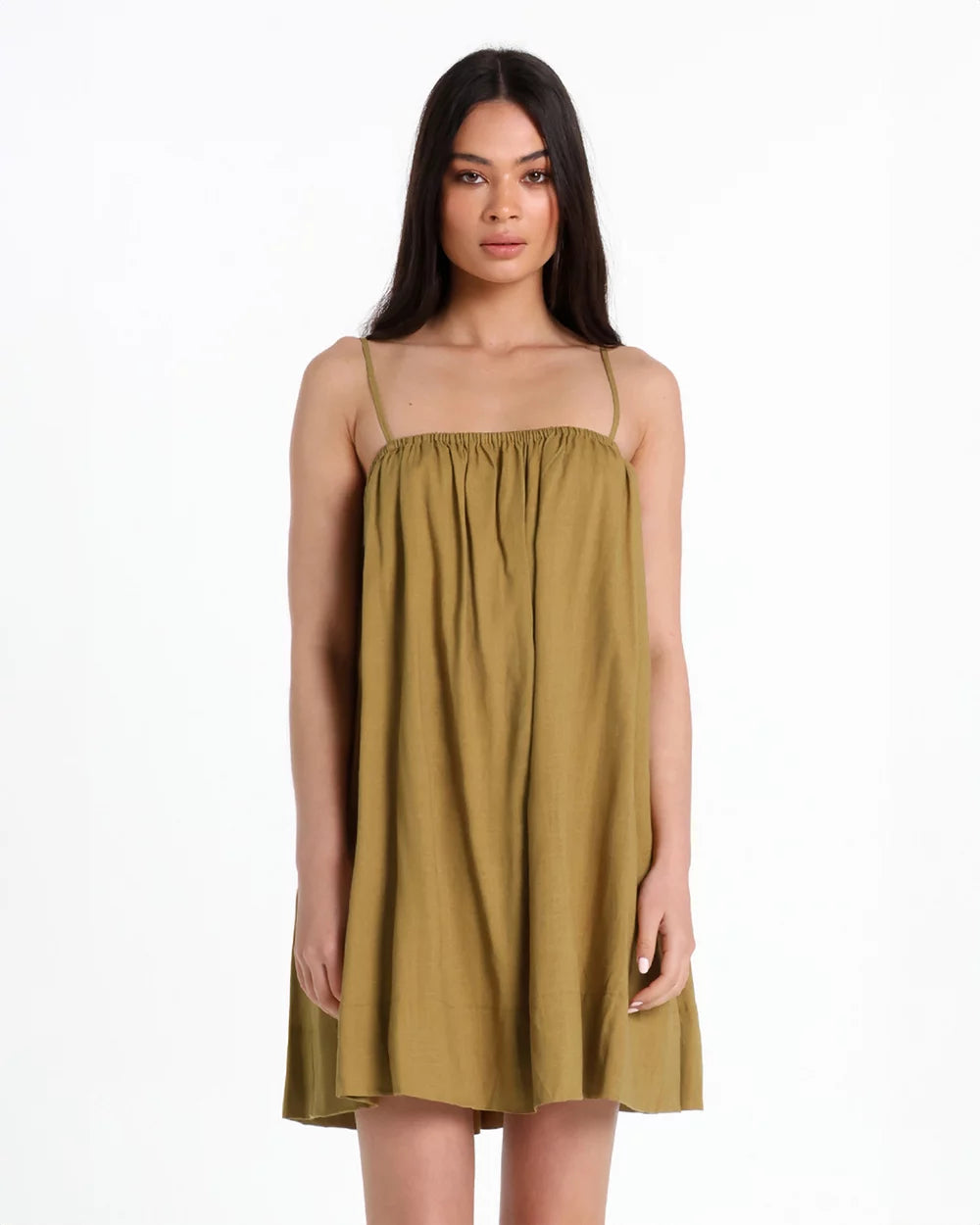Lost In Lunar Ferrera Mini Dress - Olive