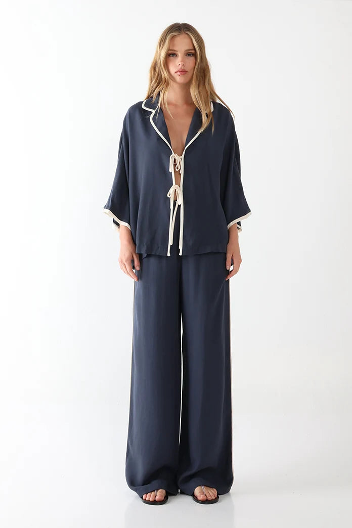 Lost In Lunar Rheea Shirt - Navy