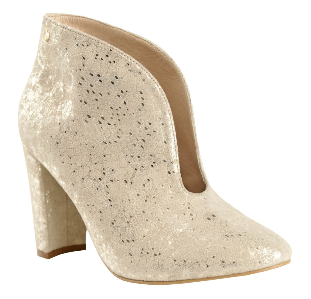 Bosccolo Womens Boots - Silver Plated Beige