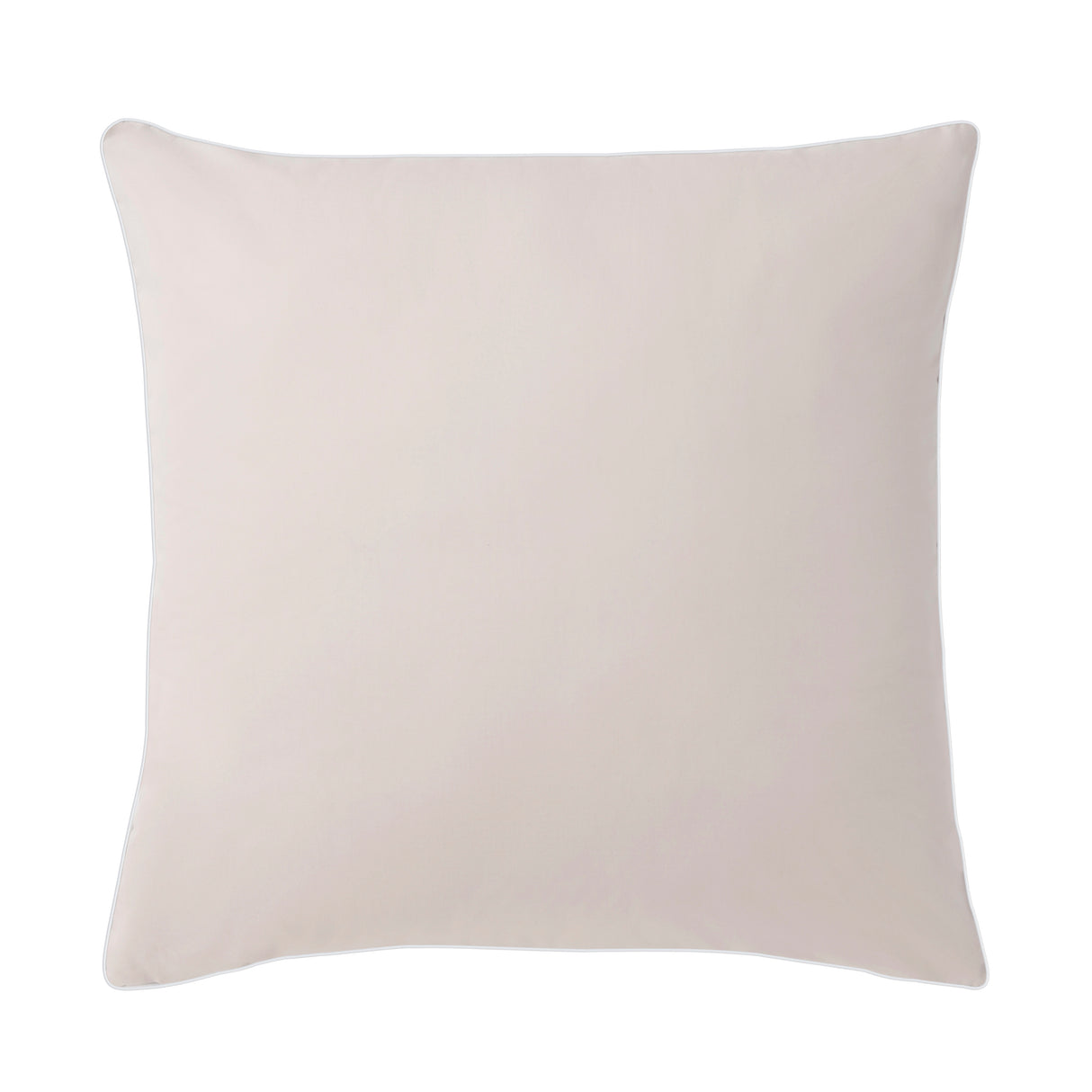 Accessorize Hotel Deluxe Cotton Piped European Pillowcase - Natural/White