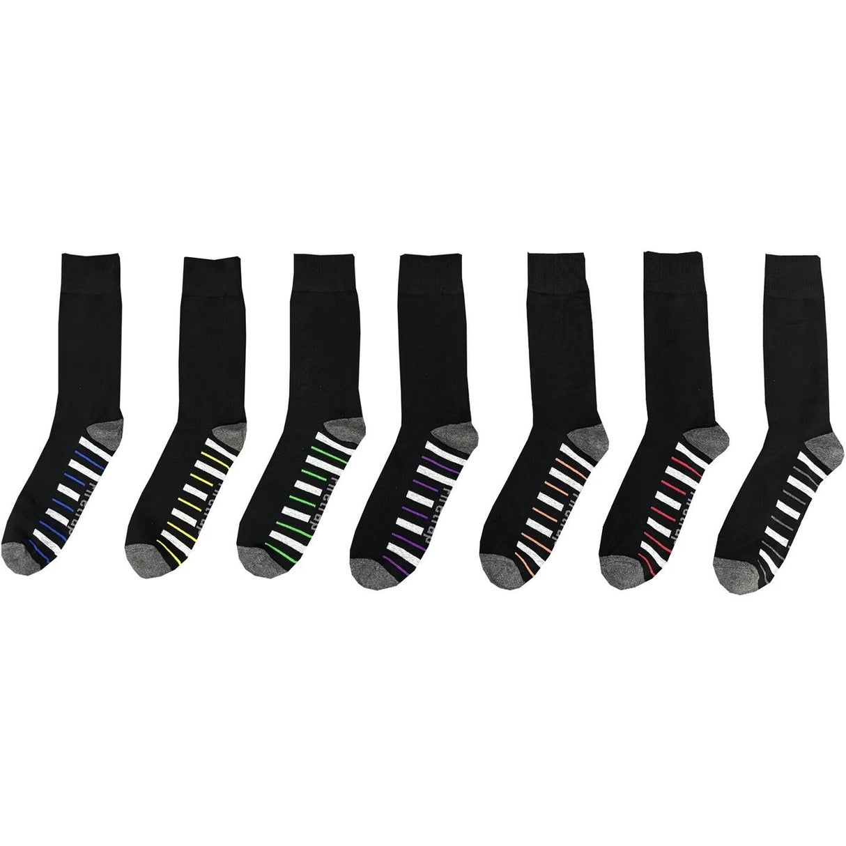 Firetrap Men's Formal Socks - Grey Sole - Mens