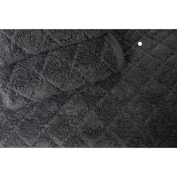Homelife Naxos Diamond 5 Piece Towel Pack Charcoal